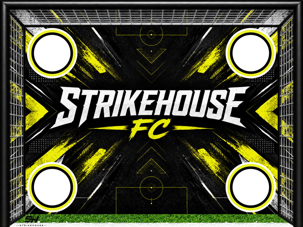 Strikehouse FC Indoor Soccer Wall Goal - 48x36" Removable Vinyl Wall Decal