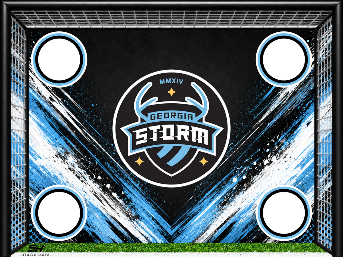 GA Storm Indoor Soccer Wall Goal - 48x36" Removable Vinyl Wall Decal
