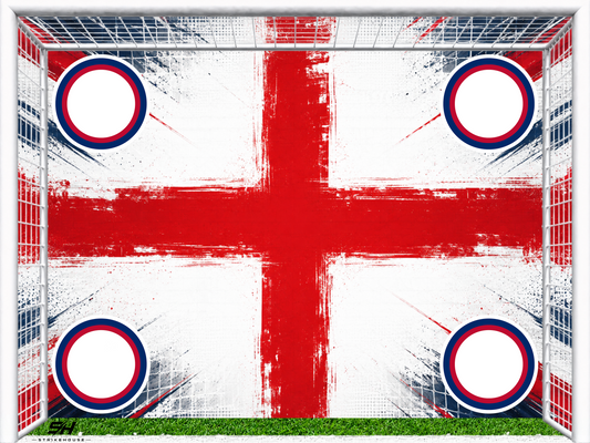 England Indoor Soccer Wall Goal - 48x36" Removable Vinyl Wall Decal