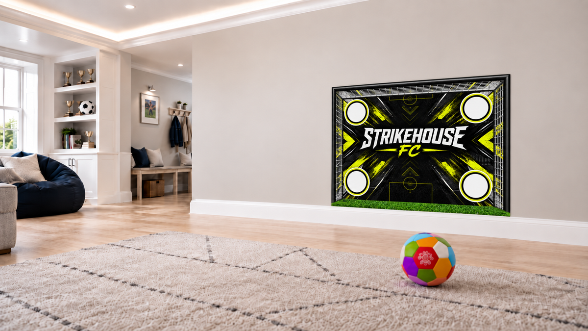 Strikehouse FC Indoor Soccer Wall Goal - 48x36" Removable Vinyl Wall Decal