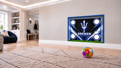 Bremen Indoor Soccer Wall Goal - 48x36" Removable Vinyl Wall Decal