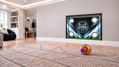 GA Storm Indoor Soccer Wall Goal - 48x36" Removable Vinyl Wall Decal